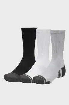Серые носки (3 пары) New UA Perf Tech 3pk Crew Серый 36.5-42 Under Armour 6015139-011