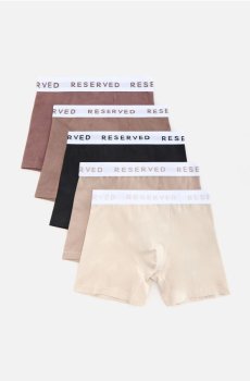 Reserved - Боксери Long, 5 штук - коричневий - 220JE-88X