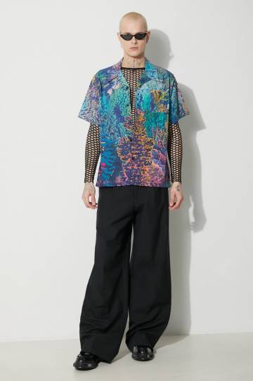Хлопковая рубашка Billionaire Boys Club Willderness мужская relaxed B23425 Хлопковая рубашка Billionaire Boys Club Willderness мужская relaxed B23425