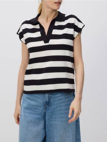 Reserved - Блузка з відкритим коміром - різнобарвний - ZR186-MLC