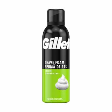 Пена для бритья Gillette Shave Foam с ароматом лайма, 200 мл Пена для бритья Gillette Shave Foam с ароматом лайма, 200 мл