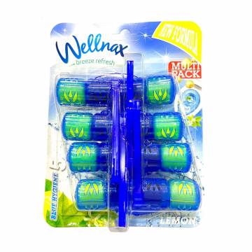 Туалетный блок Wellnax Blue Hygiene Лимон, 4*50 г