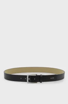 Мужской черный кожаный ремень CASUAL PIN BUCKLE PERF 35MM Черный 95 Calvin Klein LV04D7105G