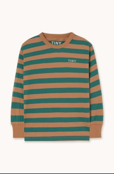 Хлопковый детский лонгслив Tinycottons STRIPES SLEEVE KNIT TEE