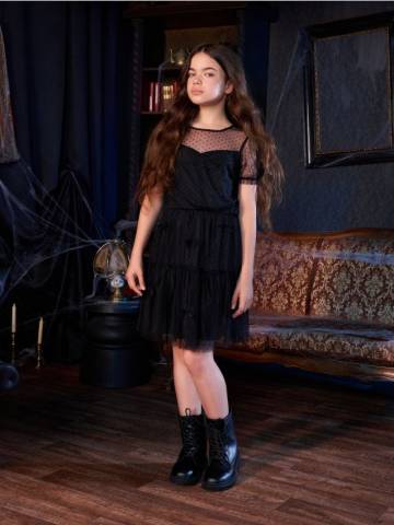 Сукня з бантиками - чорний