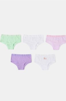 Бавовняні трусики 5 штук - різнобарвний