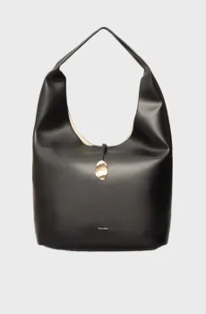 Женская черная сумка STONE LOCK SLOUCHY Черный ONESIZE Calvin Klein LV04K3149G