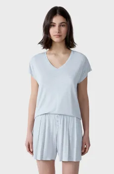 Женская светло-серая футболка MODY Серый S Etam 6525471