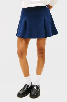 Женская темно-синяя юбка PIQUE BADGE F&F EXT Синий L Tommy Jeans DW0DW20268
