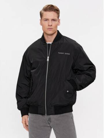 Tommy Jeans Куртка бомбер Classics DM0DM17879 Чорний Relaxed Fit Tommy Jeans Куртка бомбер Classics DM0DM17879 Чорний Relaxed Fit