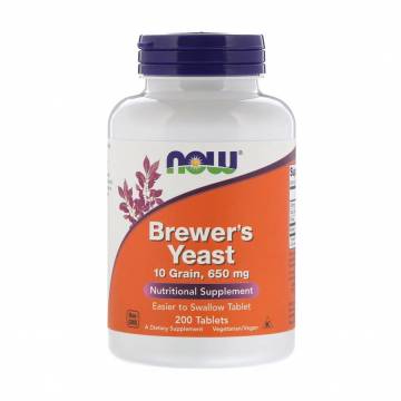Пивные дрожжи NOW Foods Brewers Yeast 650 мг, 200 таблеток Пивные дрожжи NOW Foods Brewers Yeast 650 мг, 200 таблеток