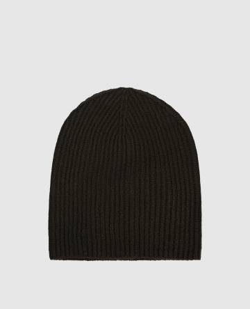 Шапка из кашемира цвета хаки