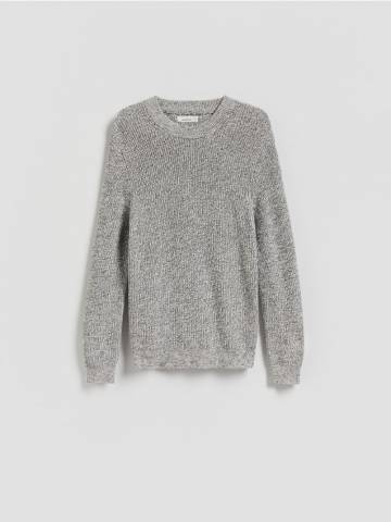 Reserved - Текстурований джемпер - кремовий - 439FX-01M