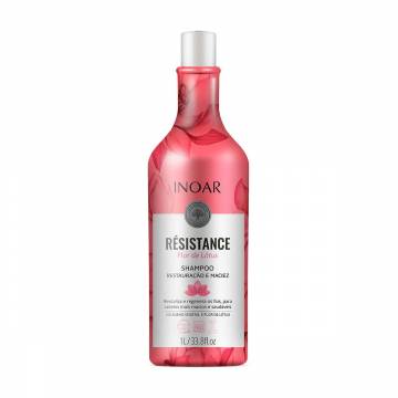 Бессульфатный шампунь для волос Inoar Resistance Flor De Lotus Shampoo, 1 л Бессульфатный шампунь для волос Inoar Resistance Flor De Lotus Shampoo, 1 л