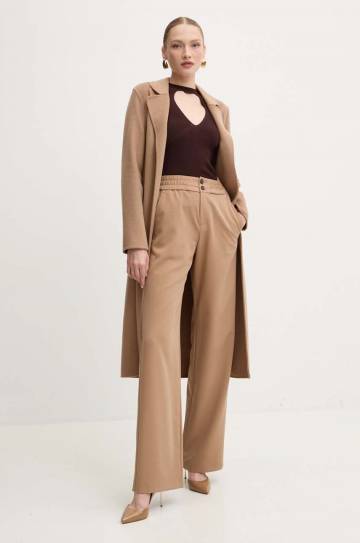 Шерстяное пальто Marciano Guess CLARA цвет бежевый переходной без замка 4YGL11 7125A Шерстяное пальто Marciano Guess CLARA цвет бежевый переходной без замка 4YGL11 7125A