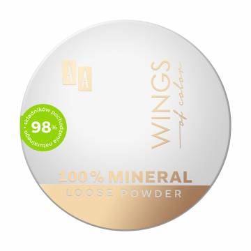 Рассыпчатая пудра для лица AA Wings of Color 100% Mineral Loose Powder 12 Warm Beige, 8 г Рассыпчатая пудра для лица AA Wings of Color 100% Mineral Loose Powder 12 Warm Beige, 8 г