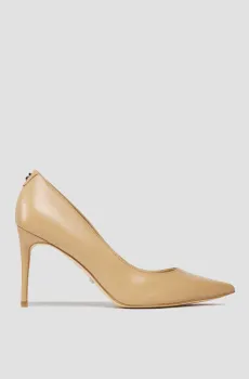 Женские бежевые кожаные лодочки Бежевый 38 Guess FLPRC7.LEA03;SAND
