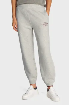 Женские светло-серые спортивные брюки TEXTURE MONOTYPE Серый S Tommy Hilfiger WW0WW43863