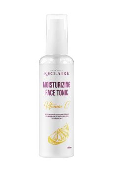 Увлажняющий тоник для лица Reclaire Moisturizing Face Tonic с мягкими кислотами PHA + AHA и витамином C, 100 мл