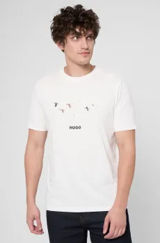 Мужская белая футболка Белый XL HUGO 50549154;102