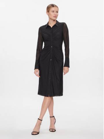 DKNY Повсякденна сукня DD3KP370 Чорний Slim Fit DKNY Повсякденна сукня DD3KP370 Чорний Slim Fit