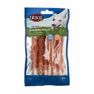 Лакомство для собак Trixie Denta Fun Chewing Rolls для чистки зубов, с курицей, 70 г Лакомство для собак Trixie Denta Fun Chewing Rolls для чистки зубов, с курицей, 70 г