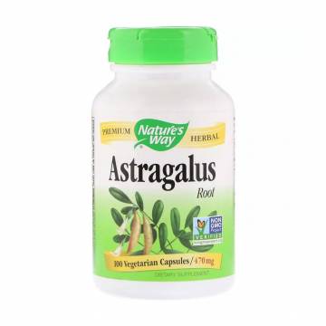 Корень астрагала Natures Way Astragalus Root 470 мг, 100 капсул