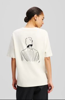 Хлопковая футболка Karl Lagerfeld