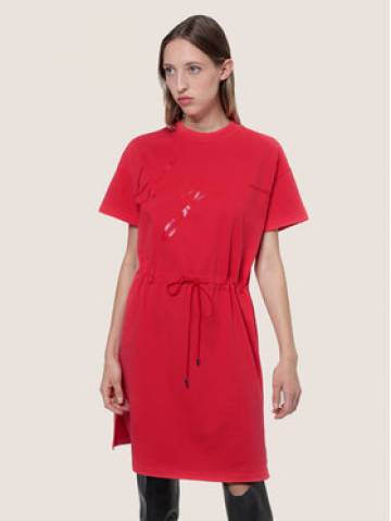 Hugo Трикотажна сукня Nomelia 50430003 Червоний Regular Fit Hugo Трикотажна сукня Nomelia 50430003 Червоний Regular Fit
