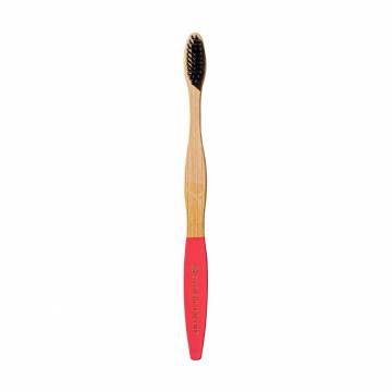 Бамбуковая зубная щетка Spotlight Oral Care Bamboo Toothbrush Pink, 1 шт Бамбуковая зубная щетка Spotlight Oral Care Bamboo Toothbrush Pink, 1 шт
