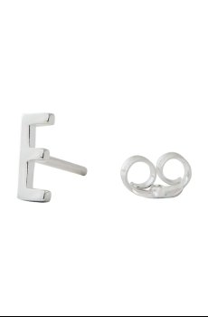 Серебряная серьга Design Letters