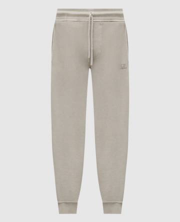 Джогеры цвета хаки с вышивкой логотипа