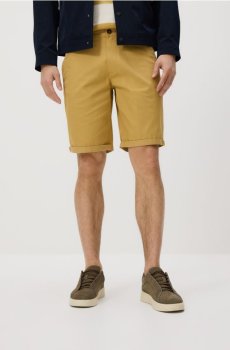 Reserved - Бавовняні шорти-чиноси - бурштиновий - YW485-18X