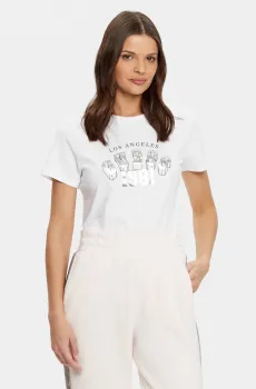 Женская белая футболка Белый S Guess V5RI06.I3Z14;G011