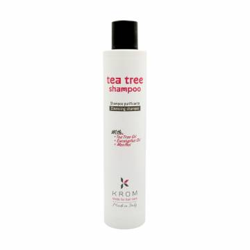 Очищающий шампунь для волос Krom Tea Tree Shampoo с маслом чайного дерева, маслом эвкалипта и ментолом, 250 мл Очищающий шампунь для волос Krom Tea Tree Shampoo с маслом чайного дерева, маслом эвкалипта и ментолом, 250 мл