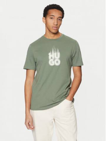HUGO Футболка Dalayer 50535363 Зелений Regular Fit HUGO Футболка Dalayer 50535363 Зелений Regular Fit