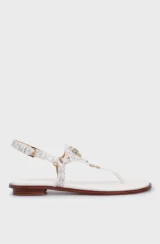 Женские белые сандалии с узором CASEY THONG Белый 36 Michael Kors 40R4CSFA1B