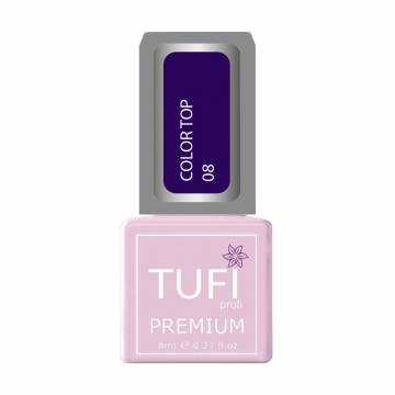 Уценка! Цветной топ для ногтей Tufi Profi Premium Color Top 08 Ультрафиолет, 8 мл Уценка! Цветной топ для ногтей Tufi Profi Premium Color Top 08 Ультрафиолет, 8 мл