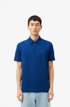 Мужское синее поло Синий S Lacoste PH5522HBM