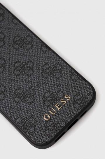 Чехол на телефон Guess iPhone 15 Pro 6.1 цвет серый Чехол на телефон Guess iPhone 15 Pro 6.1 цвет серый