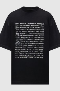 Черная футболка Fuck Everything