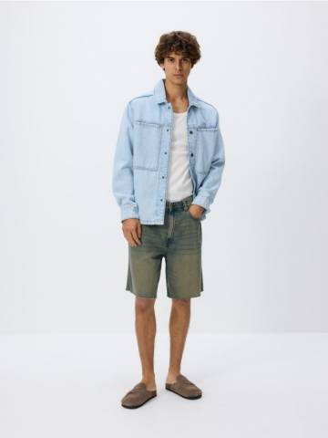 Reserved - Джинсові шорти прямого крою - indigo jeans - 8581H-57J Reserved - Джинсові шорти прямого крою - indigo jeans - 8581H-57J