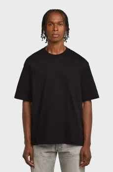 Мужская черная футболка A line woven mix boxy r t Черный L G-Star RAW D26830,D709