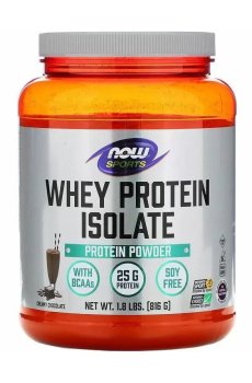 Изолят сывороточного протеина NOW Foods Whey Protein Isolate со вкусом сливочного шоколада, в порошке, 816 г