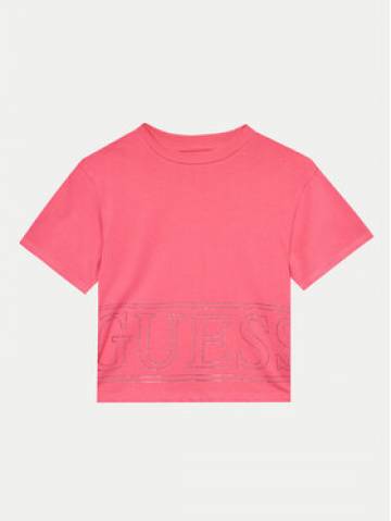 Guess Футболка J4YI17 K6YW4 Рожевий Boxy Fit Guess Футболка J4YI17 K6YW4 Рожевий Boxy Fit