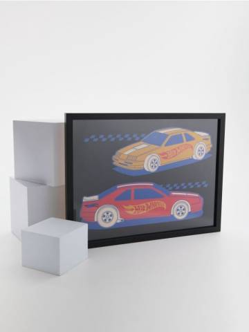 Рамка з графікою Hot Wheels - чорний Рамка з графікою Hot Wheels - чорний