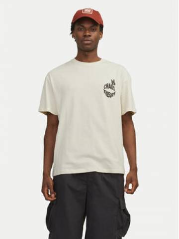Jack&Jones Футболка Jorfrutti 12256926 Écru Wide Fit Jack&Jones Футболка Jorfrutti 12256926 Écru Wide Fit