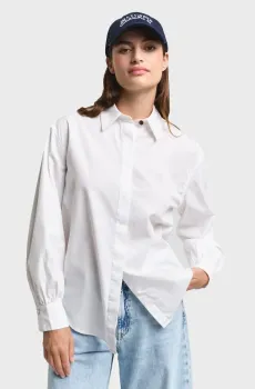 Женская белая рубашка REL VOLUME SLEEVE POPLIN Белый 36 Gant 4300424