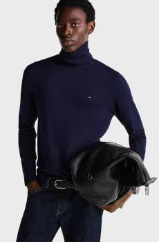 Мужской темно-синий гольф PIMA ORG CTN CASHMERE Синий XL Tommy Hilfiger MW0MW28048