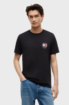 Мужская черная футболка RWB BOX FLAG Черный L Tommy Hilfiger MW0MW43390